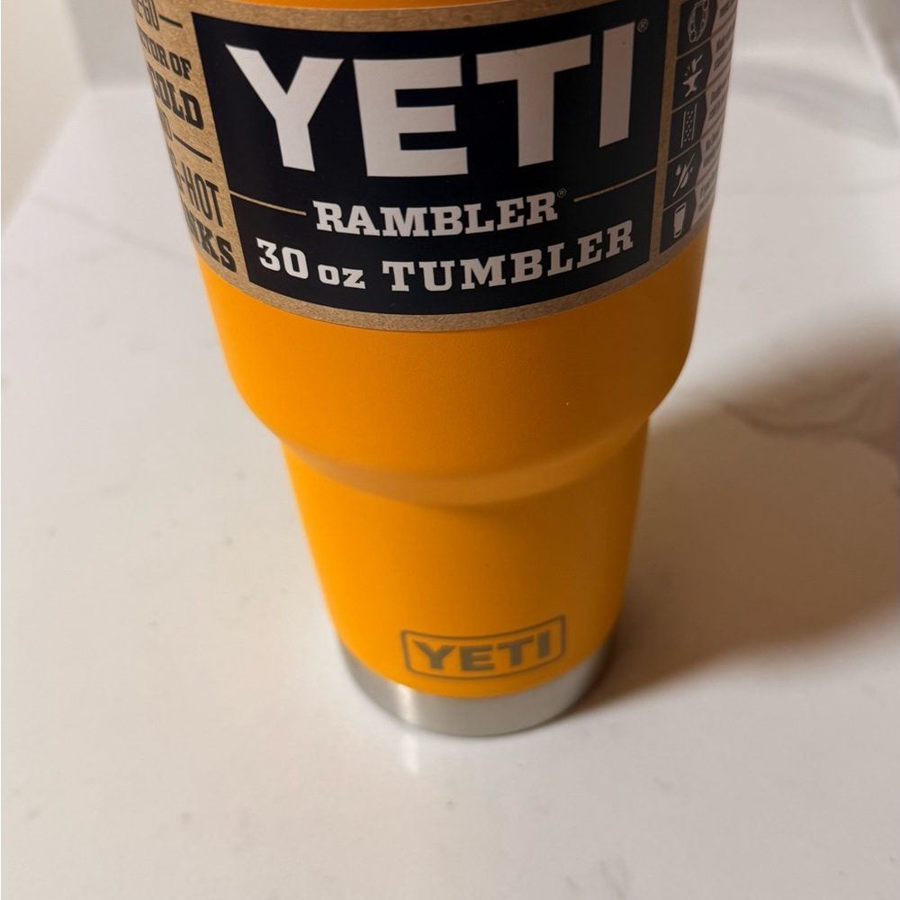 Yeti Rambler 30 oz Tumbler - Yellow (BeeKeeper) with Stainless Accents - Picture 14 of 14